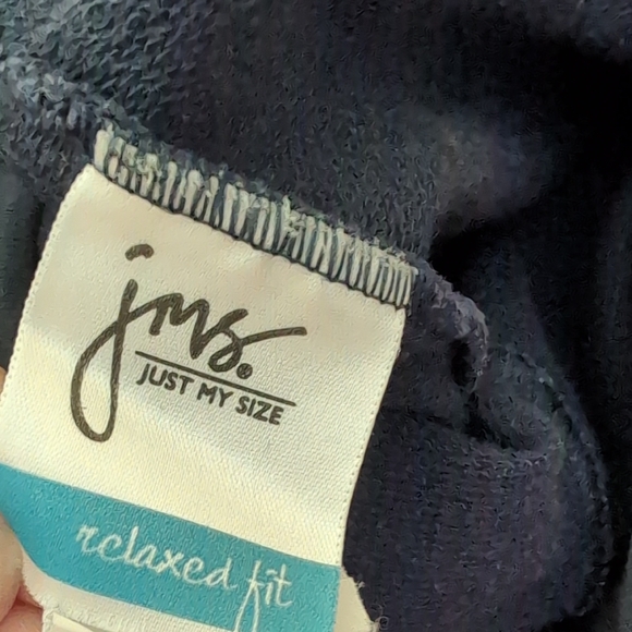 Just My Size Relaxed Fit Navy Snap Detail Shorts 3x Women's Vintage - Picture 3 of 5